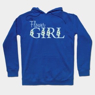 Flower girl design in blue Hoodie